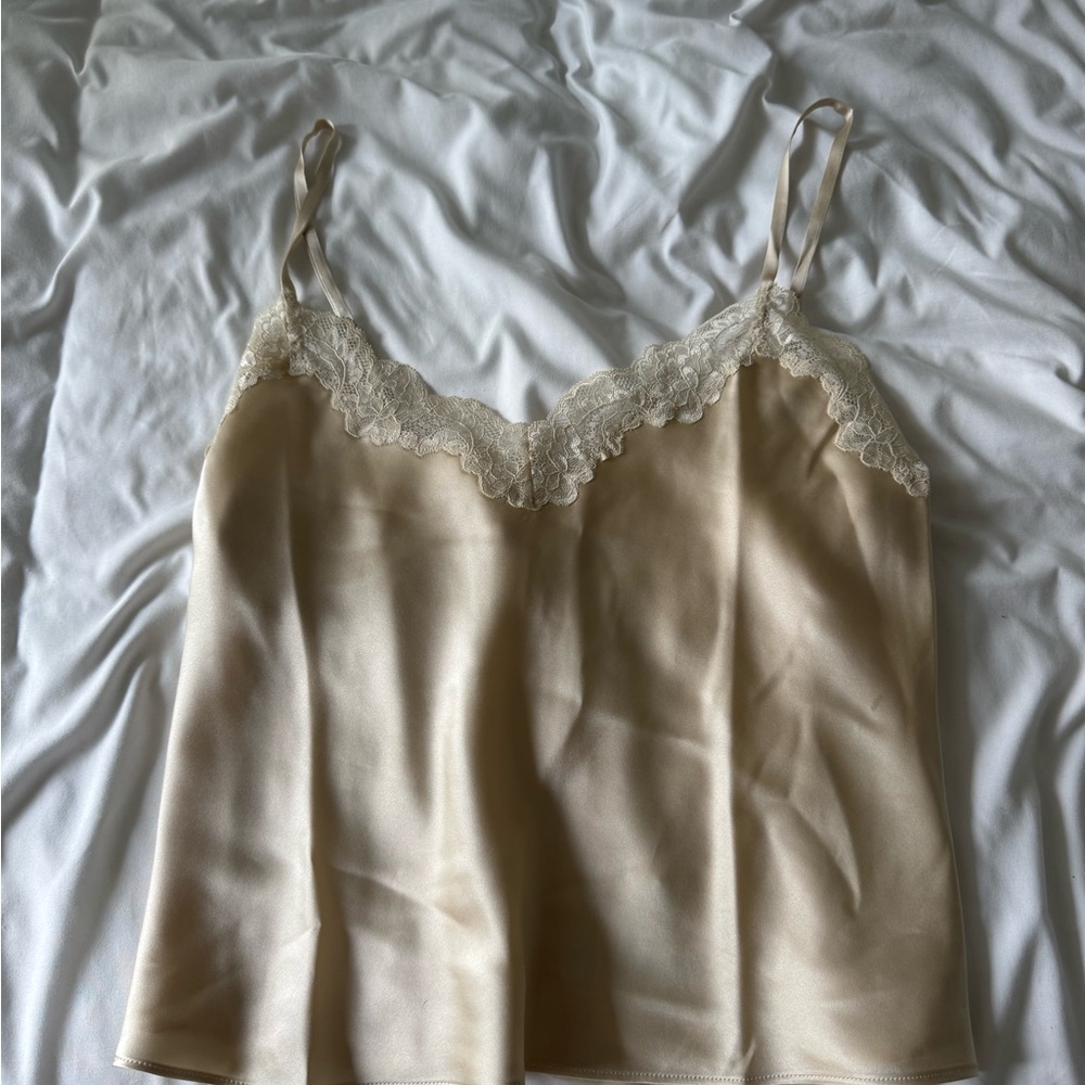 NWT Reformation Teddy Silk Top - Picture 2 of 5